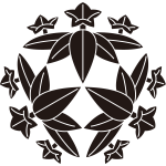 尻合せ三つ笹竜胆紋