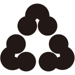 尻合せ三つ洲浜紋