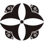 尻合せ四つ雁金菱紋