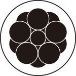 白持ち内に八重星梅鉢紋