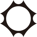 反り込み鉄砲角紋