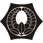 反り六角に上り藤紋