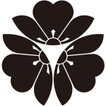 外三つ割り片喰紋