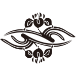 外向き杜若菱紋