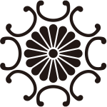 外八つ鐶に十六葉菊紋