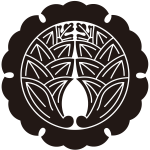 外雪輪に抱き茗荷紋