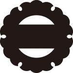 外雪輪に一つ引き紋
