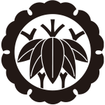 外雪輪に変り根笹紋