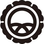 外雪輪に丸に覗き輪違い紋