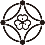 総影星付き七宝に片喰紋