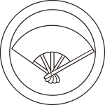 総陰丸に五本骨扇紋