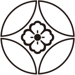 総陰七宝に花角紋