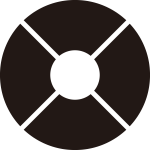 筋入り蛇の目紋