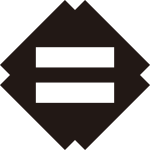 隅入り角地抜き二つ引き紋