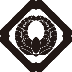 隅入り角に上り藤紋