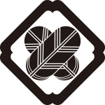 隅入り角に違い鷹の羽紋