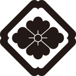 隅入り角に花菱紋