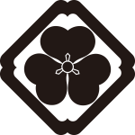 隅入り角に片喰紋