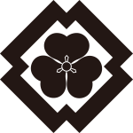 隅入り角に片喰（２）紋