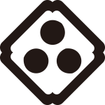 隅入り角に三つ星紋