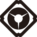 隅入り角に三つ地紙紋