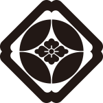 隅入り角に七宝に花菱紋