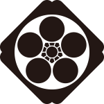 隅入り鉄砲角に梅鉢紋