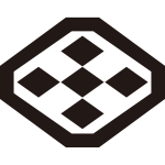 隅切り菱に五つ菱紋