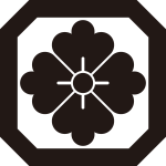 隅切り平角に花角紋