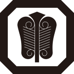 隅切り平角に唐団扇紋