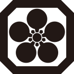 隅切り平角に梅鉢紋
