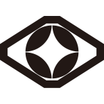 隅切り菱に七宝紋