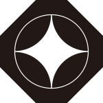 隅切り角持ちに七宝紋