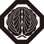隅切り角に抱き柏紋