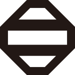 隅切り角に二つ引き紋