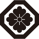 隅切り角に花角紋