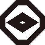 隅切り角に一つ目菱紋