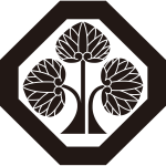 隅切り角に本多立ち葵紋