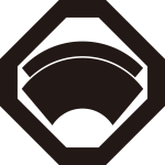 隅切り角に重ね地紙紋