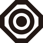 隅切り角に丸に星紋