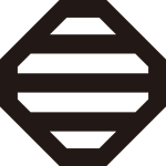 隅切り角に三つ引き紋