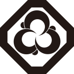 隅切り角に三つ寄せ括り猿紋