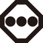 隅切り角に並び三つ星紋