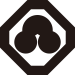 隅切り角に洲浜紋