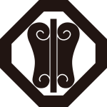 隅切り角に唐団扇（２）紋