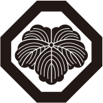 隅切り角に蔦紋