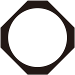 隅切り鉄砲角紋