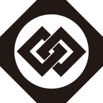 隅切り鉄砲角に違い釘抜紋