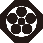 隅切り鉄砲角に星梅鉢紋