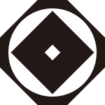 隅切り鉄砲角に釘抜紋